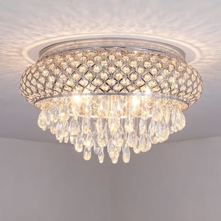 Maxax 5 - Lights Metal Crystal Flush Mount
