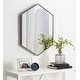 preview thumbnail 2 of 90, Kate and Laurel Rhodes Framed Mid-century Hexagonal Wall Mirror