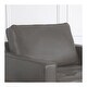 preview thumbnail 12 of 21, Abbyson Holloway Mid-century Modern Top Grain Leather Armchair
