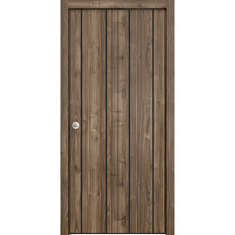 Bi-fold Doors 56 x 80 Planum 0016 White Silk with Sturdy Tracks - 72" x 96" ( 2* 36x96)