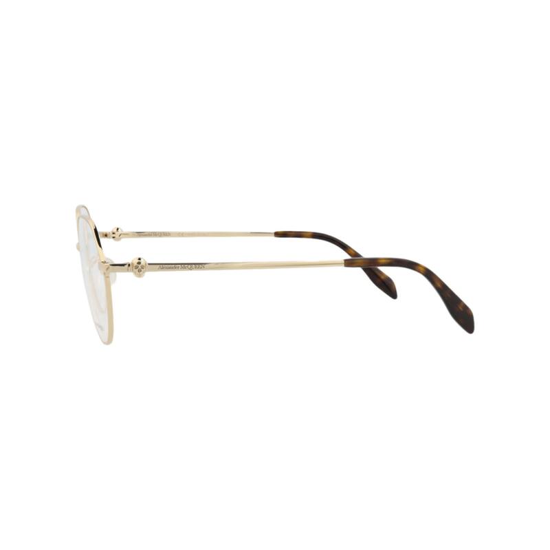 Alexander McQueen Round-Frame Metal Optical Frames