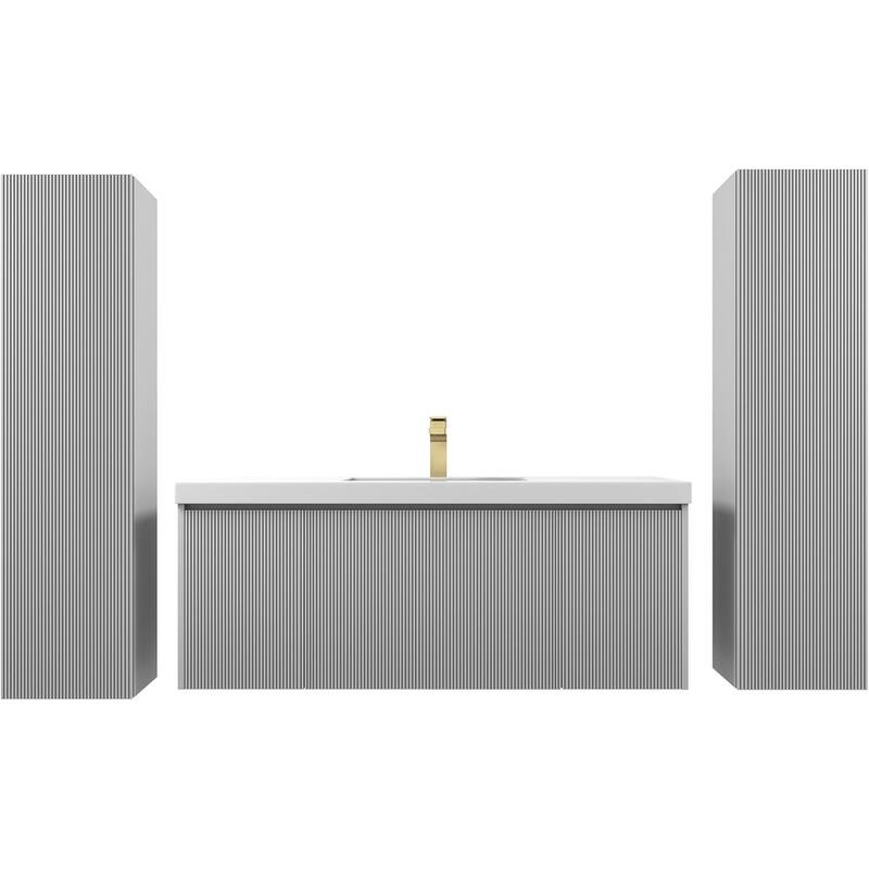 Blossom Positano 48" Floating Vanity with Sink & 2 Side Cabinets