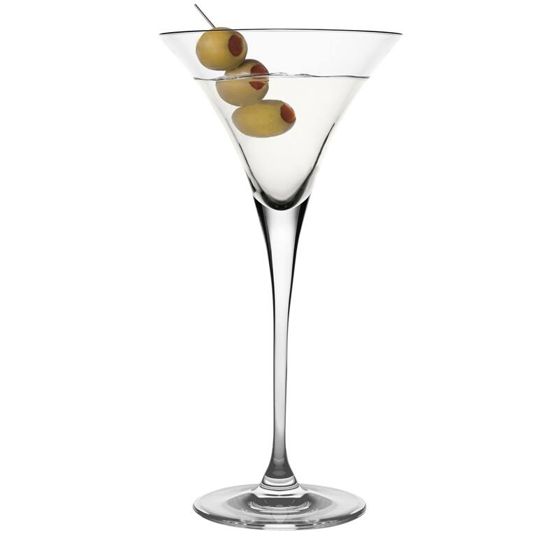 Majestic Gifts Inc. Glass Tall Stem Martini Glasses-9 Oz.- Set of 4