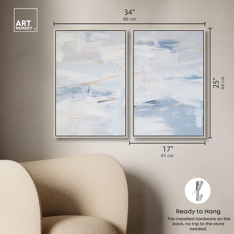 Frozen in Time I Canvas Set of 2 by Art Remedy