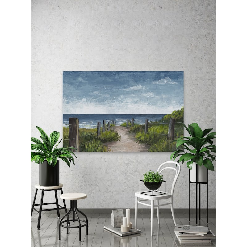'Ocean Lover' Painting Print on Wrapped Canvas
