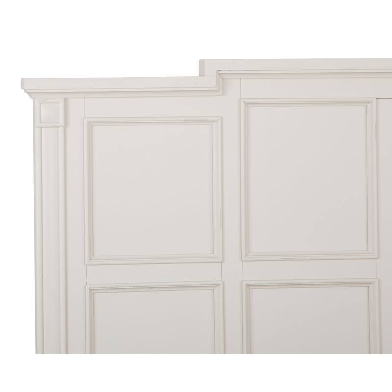 Magnussen Home Willowbrook Egg Shell White With Slight Rub Through Panel Bed