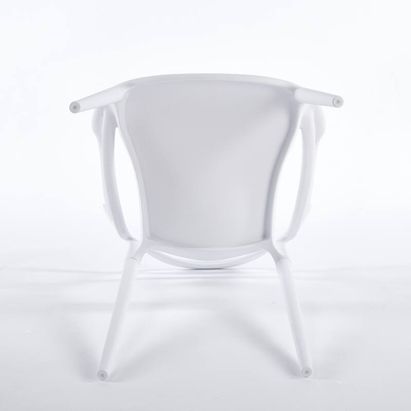 Plastic Dining Chairs Set of 4, Transparent Design Modern Kitchen Office