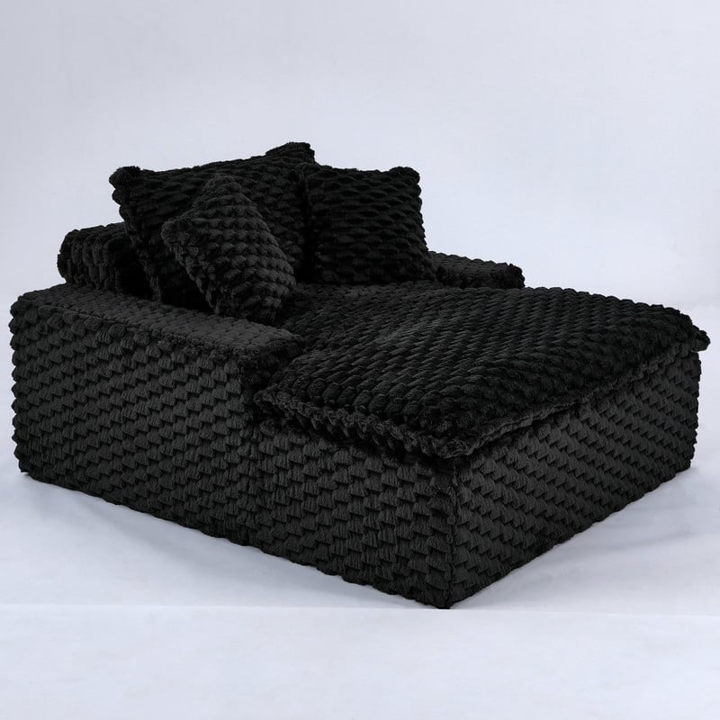 51.2" Corduroy Upholstered Compression Sofa