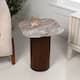 Option White Marble Walnut (square)