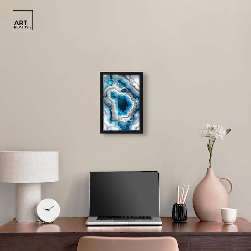 Gilded Geode Eye I Shadowbox by Art Remedy