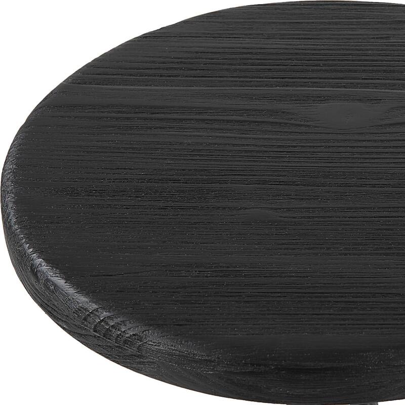 Tapered Chiseled Base Counter Stool - 26" - Matte Black
