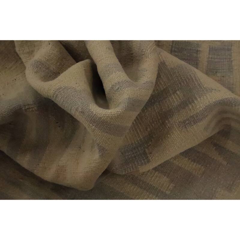 Hand Woven Oriental 100% Wool Carpet Southwestern Tribal Purples Kilim Area Rug - 5' 7'' X 3' 11''