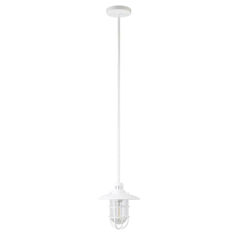 Bay 8.25" Wide Lantern Pendant with Glass/Metal Shade