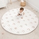 preview thumbnail 42 of 90, Premium Play Mat - Soft and Comfortable Kids & Toddler Play Mat with Non-Slip Bottom by Comfy Cubs Rainbow - Round - 60"