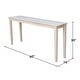 preview thumbnail 7 of 6, International Concepts Shaker 60-in Long Solid Wood Console Table