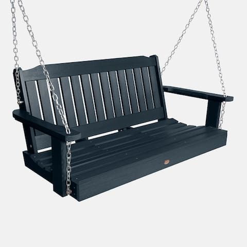 Highwood Lehigh 4-foot Eco-friendly Synthetic Wood Porch Swing