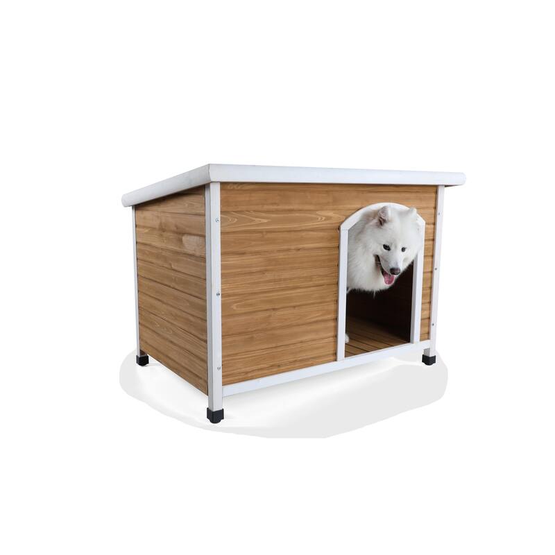 Wooden Dog Houses Weatherproof for Small Dog Medium Dog