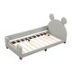 preview thumbnail 7 of 20, Twin Upholstered Daybed with Carton Ears Headboard, Grey
