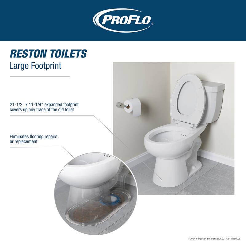 PROFLO PF2401 Reston Elongated Toilet Bowl Only