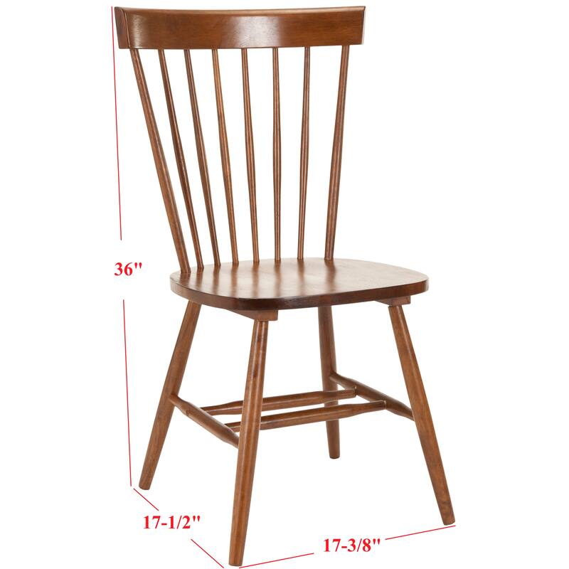 SAFAVIEH Suhair Spindle Farmhouse Dining Chair (Set of 2) - 20.5" x 21" x 36" - 21"W x 21"D x 36"H
