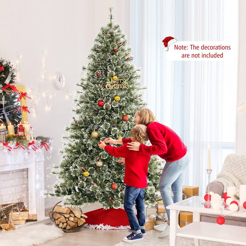 Gymax 7.5 FT Artificial Christmas Tree w/ Quick Power Connector 1086 - See Details