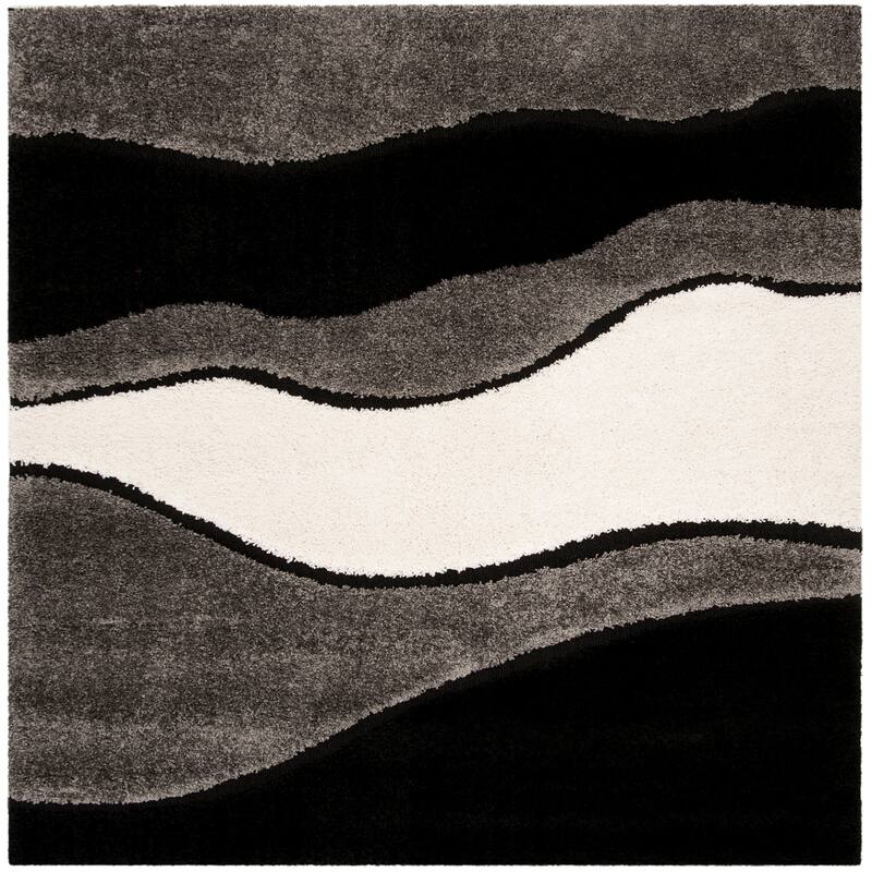 SAFAVIEH Florida Shag Melahat Abstract Wave 1.2-inch Thick Rug