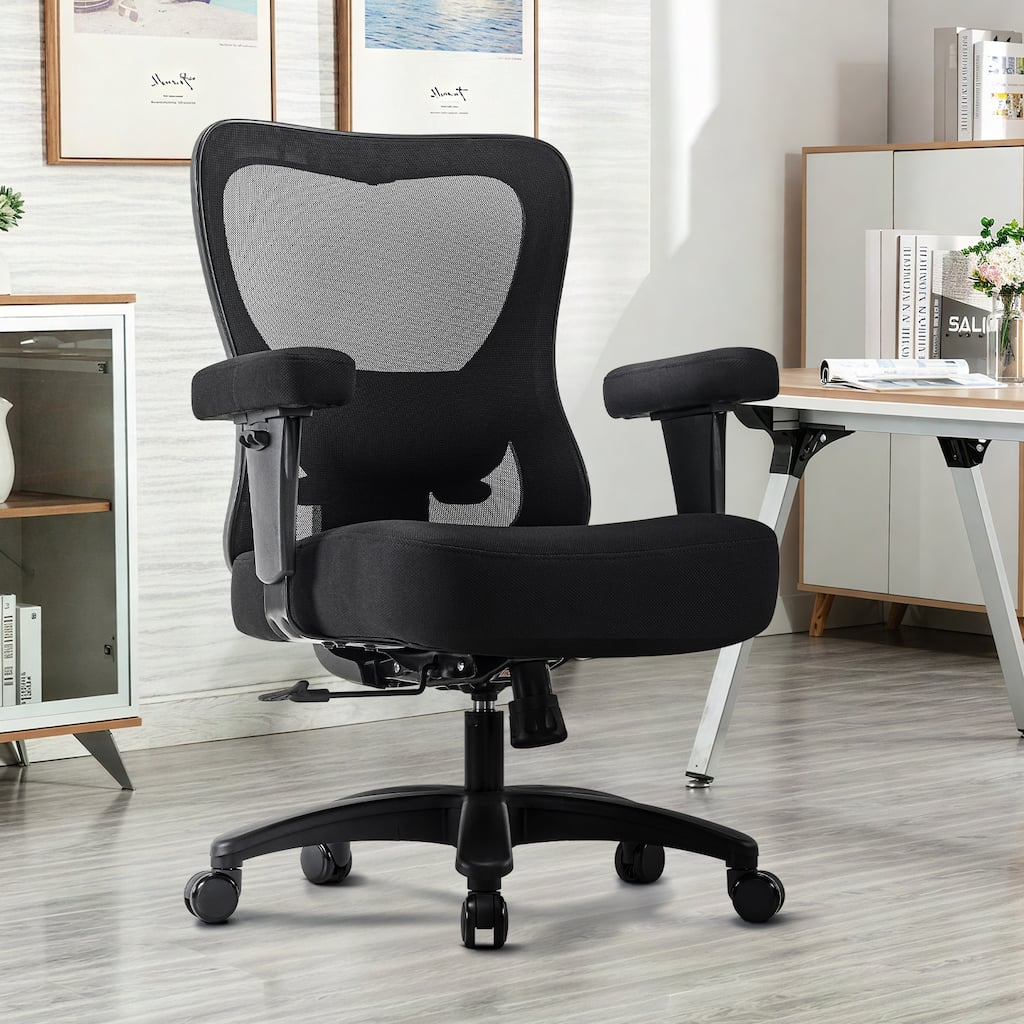Big & Tall Office Chair Heavy Duty 400lbs Ergonomic Executive Mesh Chair with Adjustable Lumbar Support