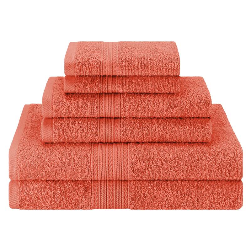 Eco-Friendly Sustainable Cotton 6-Piece Bathroom Towel Set