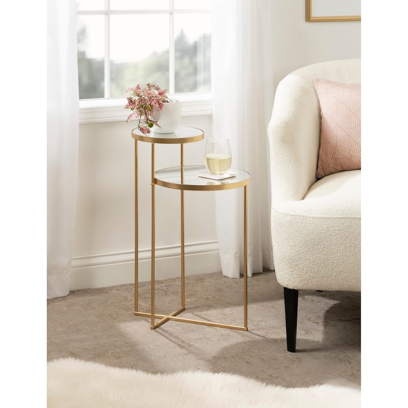 Kate and Laurel Peero Side Table - 9x15x24