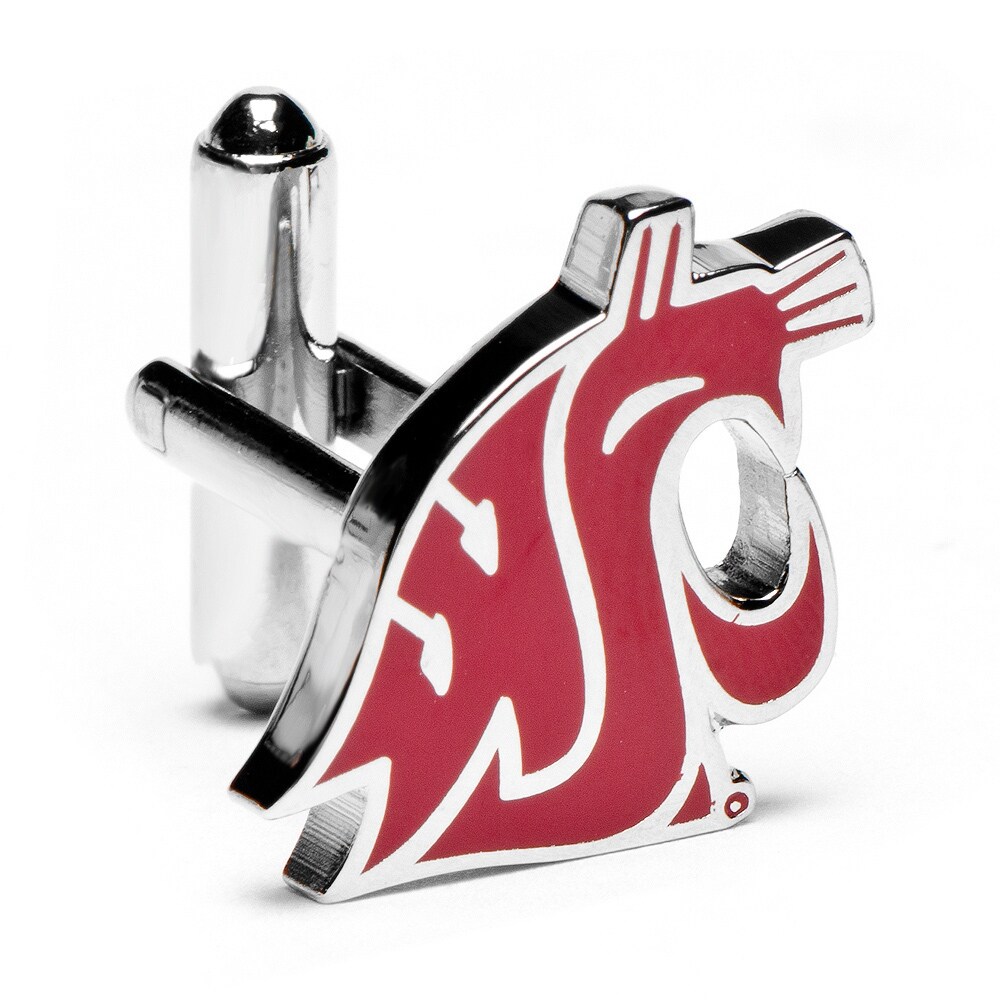 Shop Washington State University Cougars Vintage Logo Cufflinks Red Free Shipping Today Overstock 18053009
