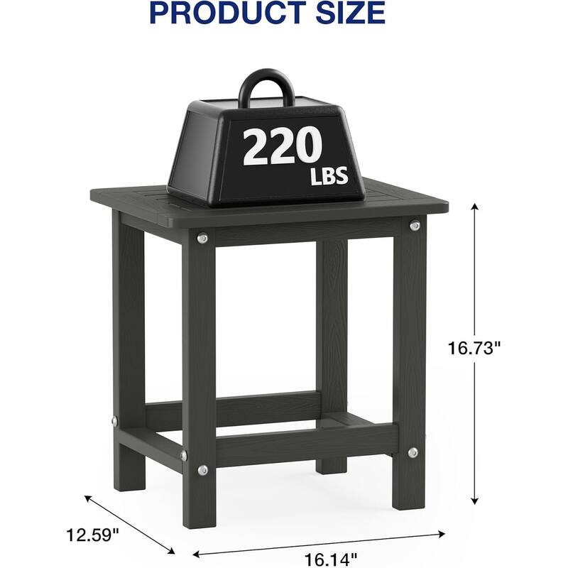 WINSOON HIPS All Weather Outdoor Side Table