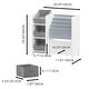 preview thumbnail 12 of 15, Kids Bookshelf and Toy Storage Organizer,Multifunctional 4 Tier Kids Book Shelf with 3 Collapsible Fabric Drawers