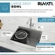 preview thumbnail 4 of 12, Ruvati 21" Workstation Bar Prep Sink Undermount 16 Gauge Ledge Stainless Steel Single Bowl - RVH8307 - 8' x 11'