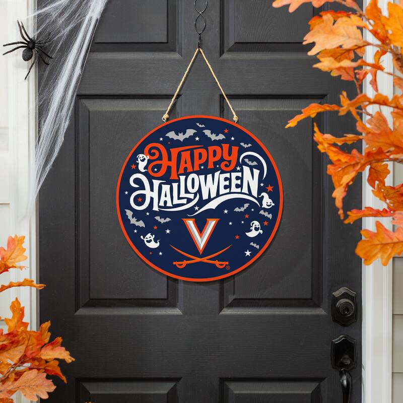 University of Virginia 18" x 18" Halloween Door Décor Wall Sign