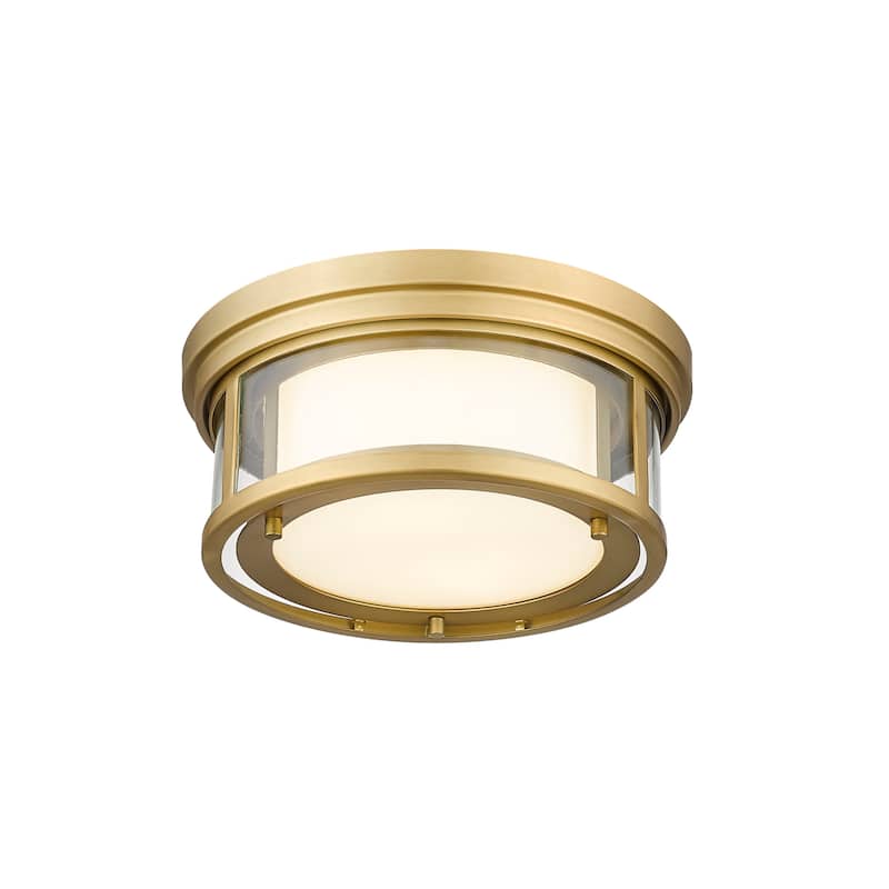 Bellevue Sylvia 2 Light 12" Wide Flush Mount Drum Ceiling Fixture