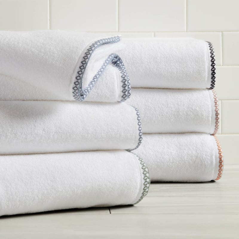Linery & Co. Quick-Dry Cotton and Decorative Border Towel Set