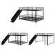 preview thumbnail 73 of 78, Metal Bunk Bed with Slide and Guardrails for Kids, Boys and Girls, Bedroom