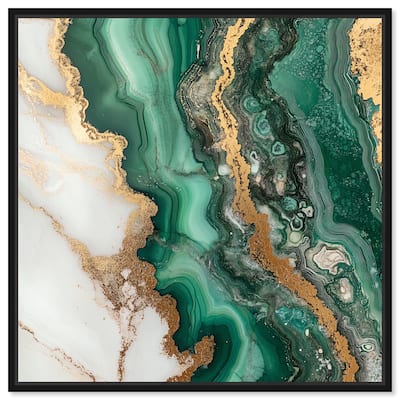 Malachite Majesty Canvas by Art Remedy