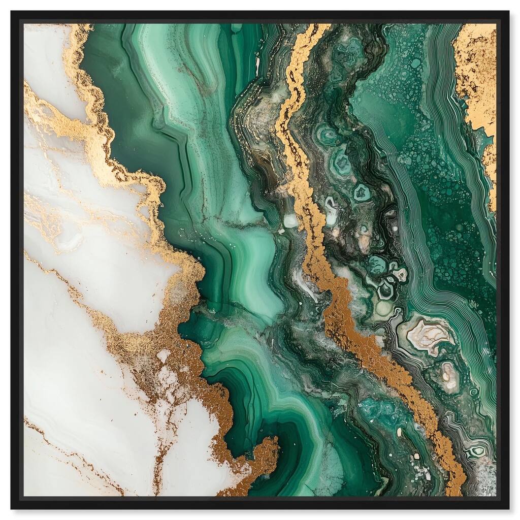 Malachite Majesty Canvas by Art Remedy