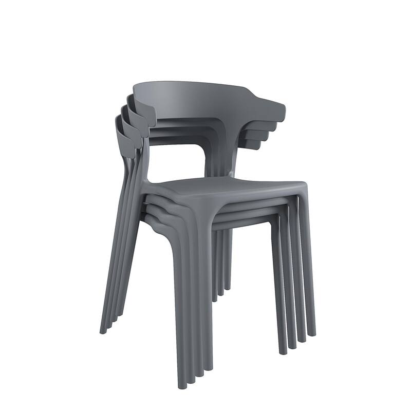 The Novogratz Poolside Felix Stackable Dining Chairs