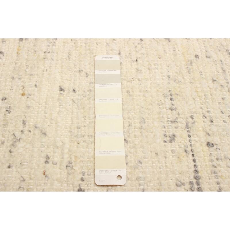 ECARPETGALLERY Braid weave Sienna Cream Wool Rug - 5'4 x 7'8