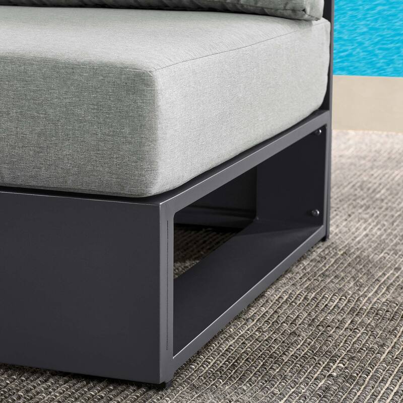 Tahoe Patio Aluminum Modular Armless Chair