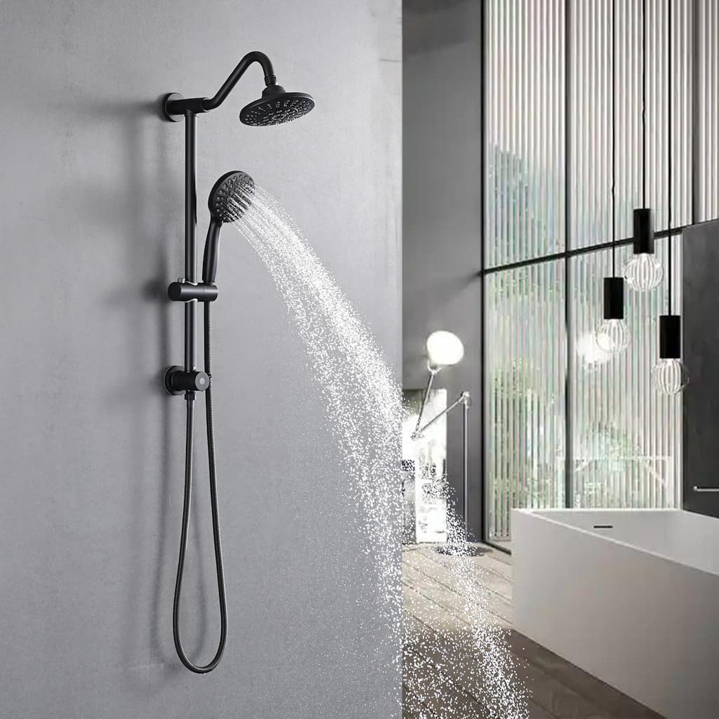PROOX 5 Sprayer Shower Head Faucet with Handheld Slide Bar - 6