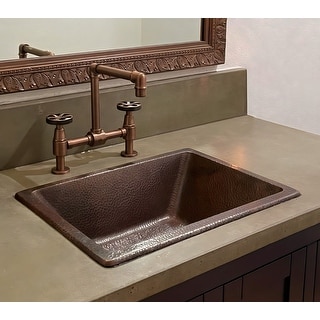 Hawking 17" Dual Flex Bathroom Sink in Copper