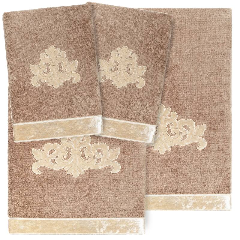 Authentic Hotel and Spa Turkish Cotton May 4 PC Towel Set - Cocoa
