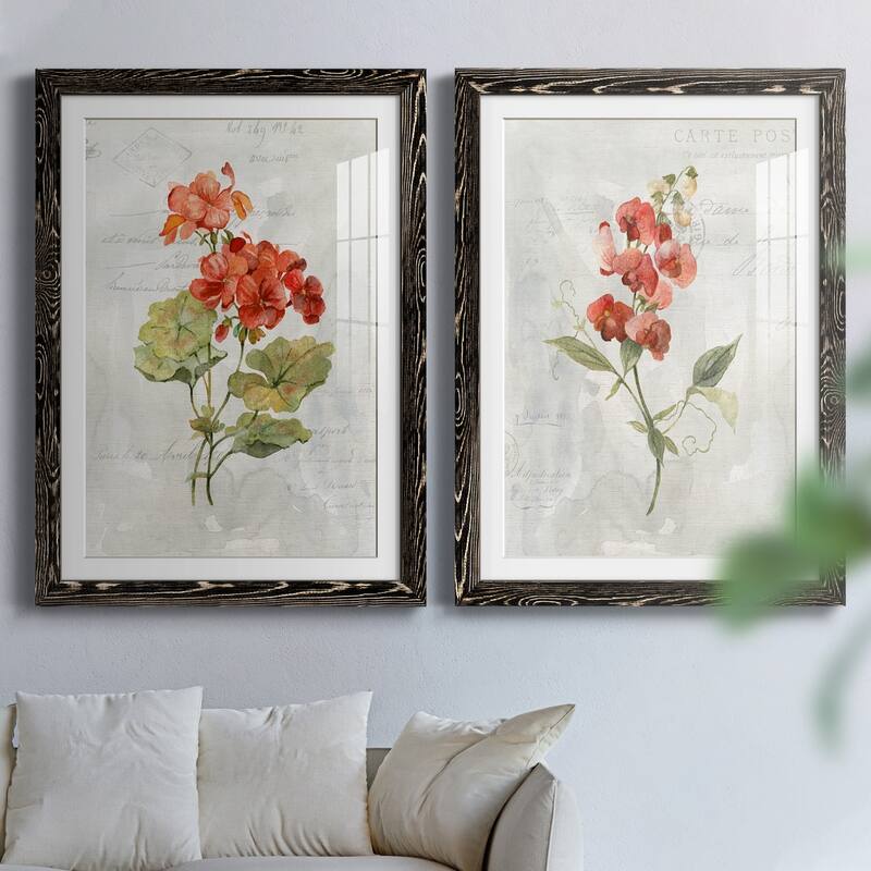 Linen Geranium-Premium Framed Print - Ready to Hang
