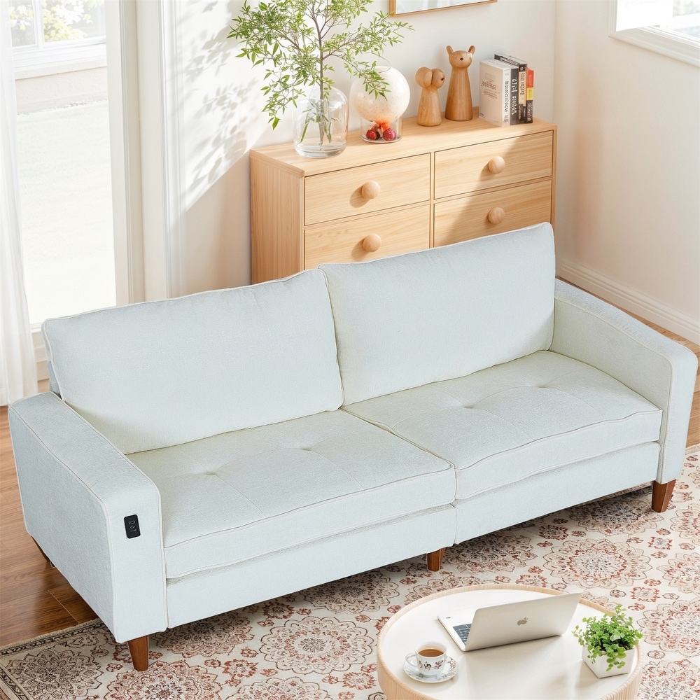 Modern farmhouse reclining sofa sale