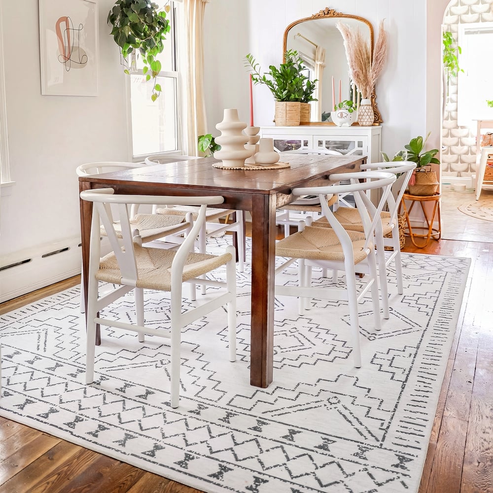 Nuloom Noa SpinClean Machine Washable Tribal Moroccan Area Rug