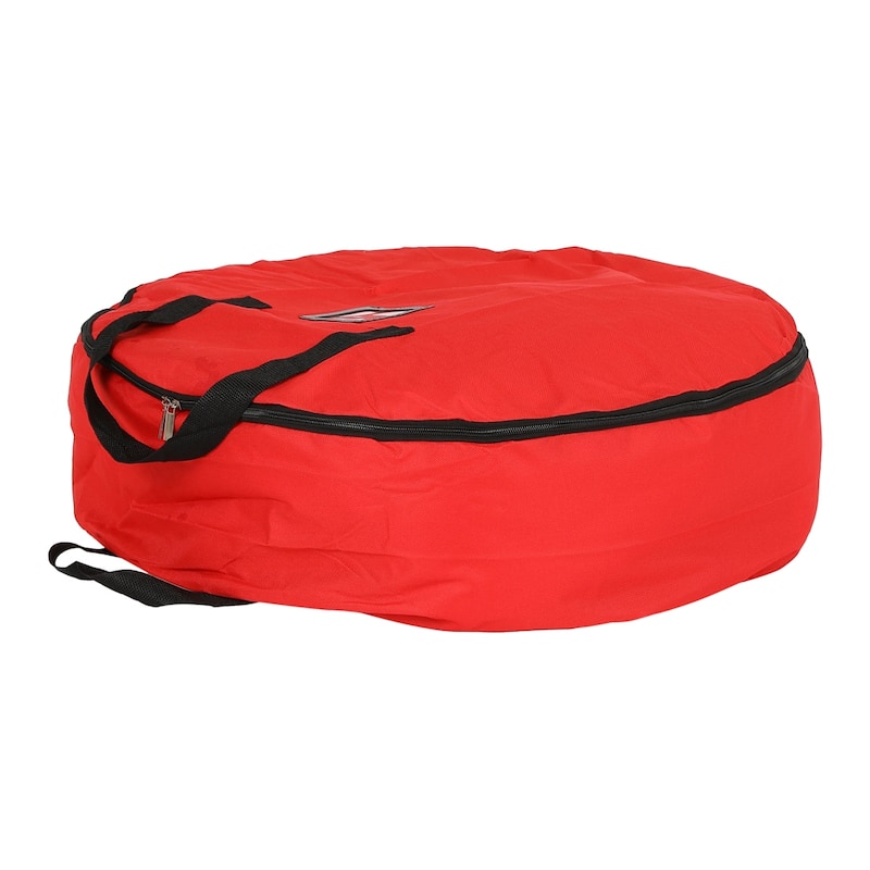 1 Pack Foldable Round Storage Bags with Handles, Moving Bags for Clothes, Comforters, Closet Organizers