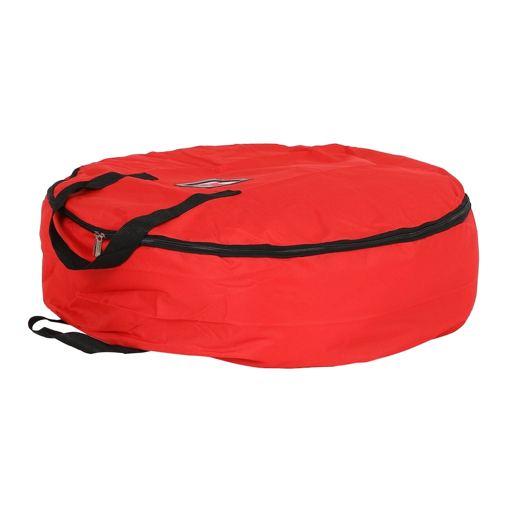 1 Pack Foldable Round Storage Bags with Handles, Moving Bags for Clothes, Comforters, Closet Organizers